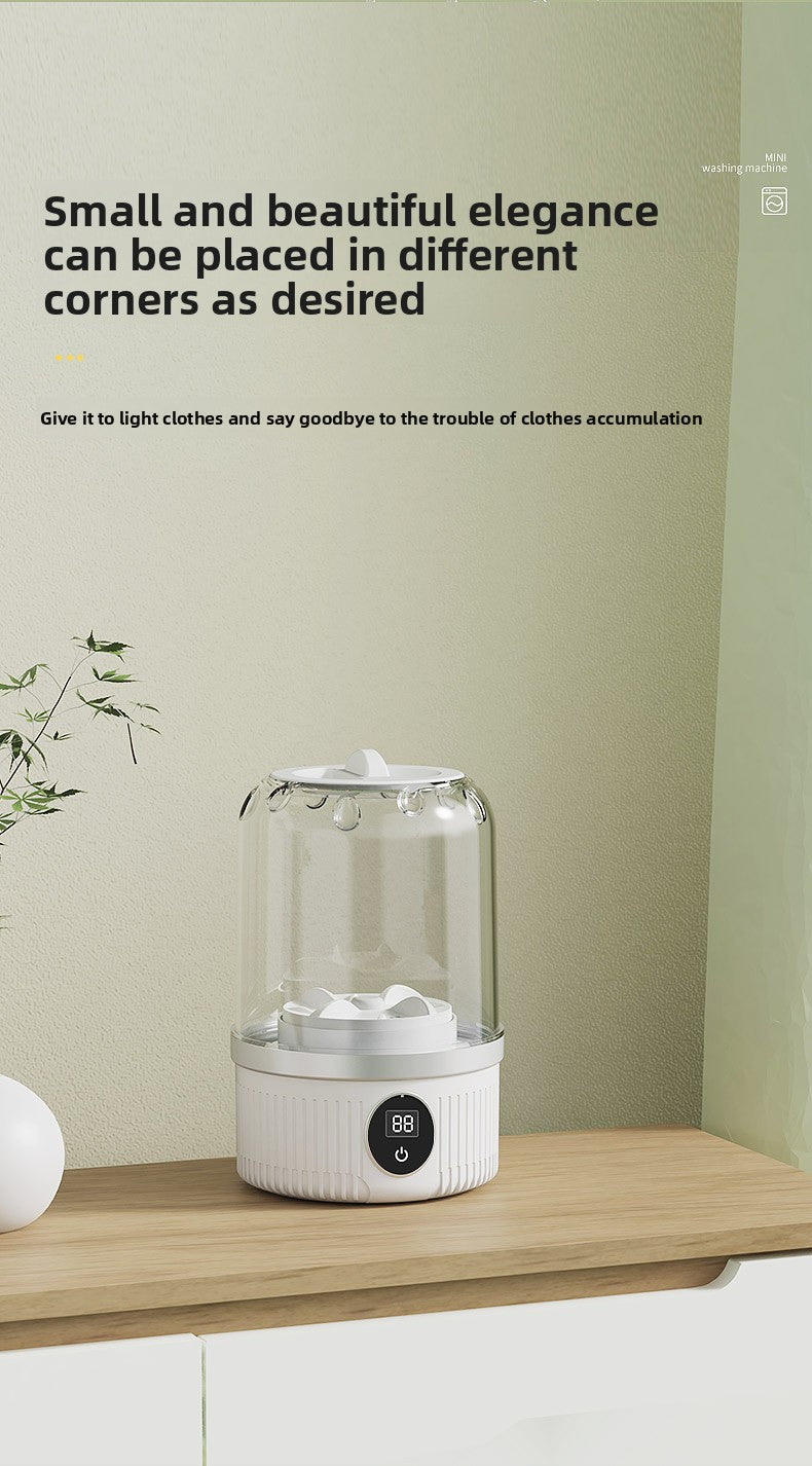 Mini Small Washing Machine Blue Light Sterilization Portable Baby and Mother Underwear Socks Panties Professional Underwear Laundry Cup