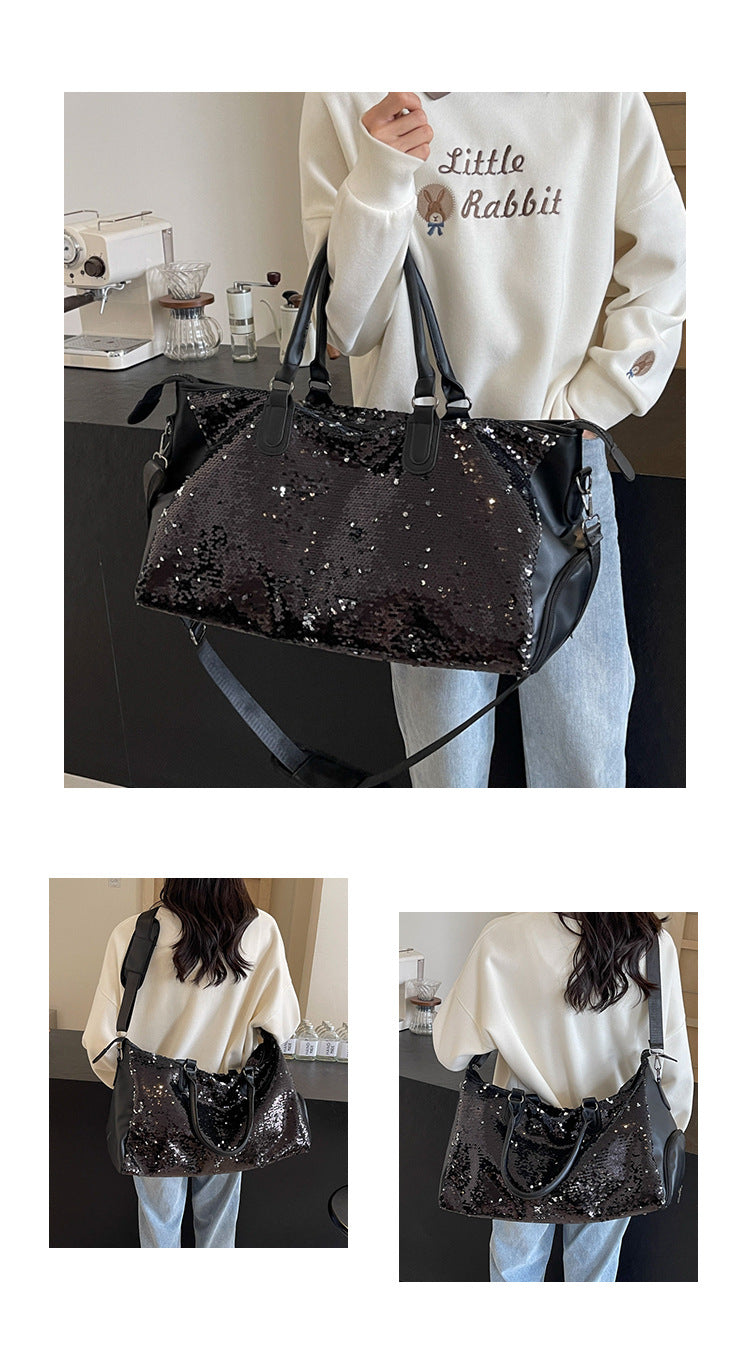 Sequin fashion Large Capacity Travel Bag