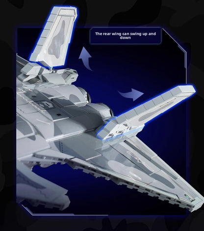 Enlightenment Wonderful Building Blocks Military22020A Great Power's Heavy Weapon Takes Down20Stealth Fighter Small Particle Assembling Blocks