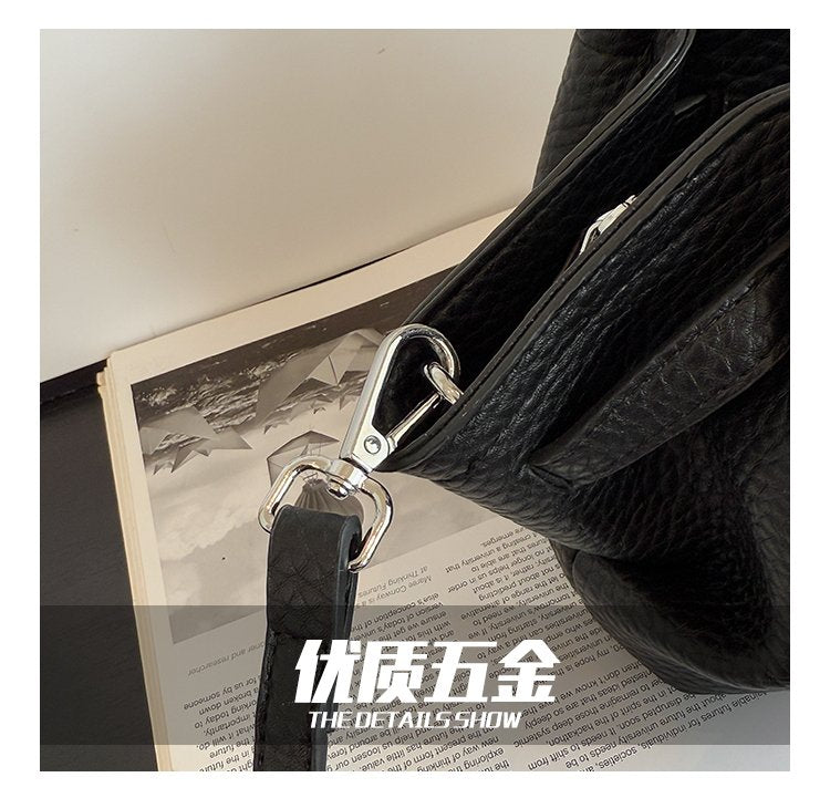 Zipper Tote Bag Women's Bag PU2025 Spring One Size Crossbody Handbag