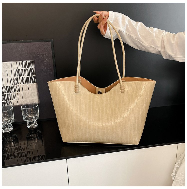 Shoulder Bag One Size Women's Bag Zipper PU 2025 Autumn Tote Bag