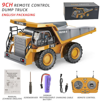 Children's Electric Toy Light and Sound Engineering Vehicle1:20Track Alloy Remote Control Excavator Model