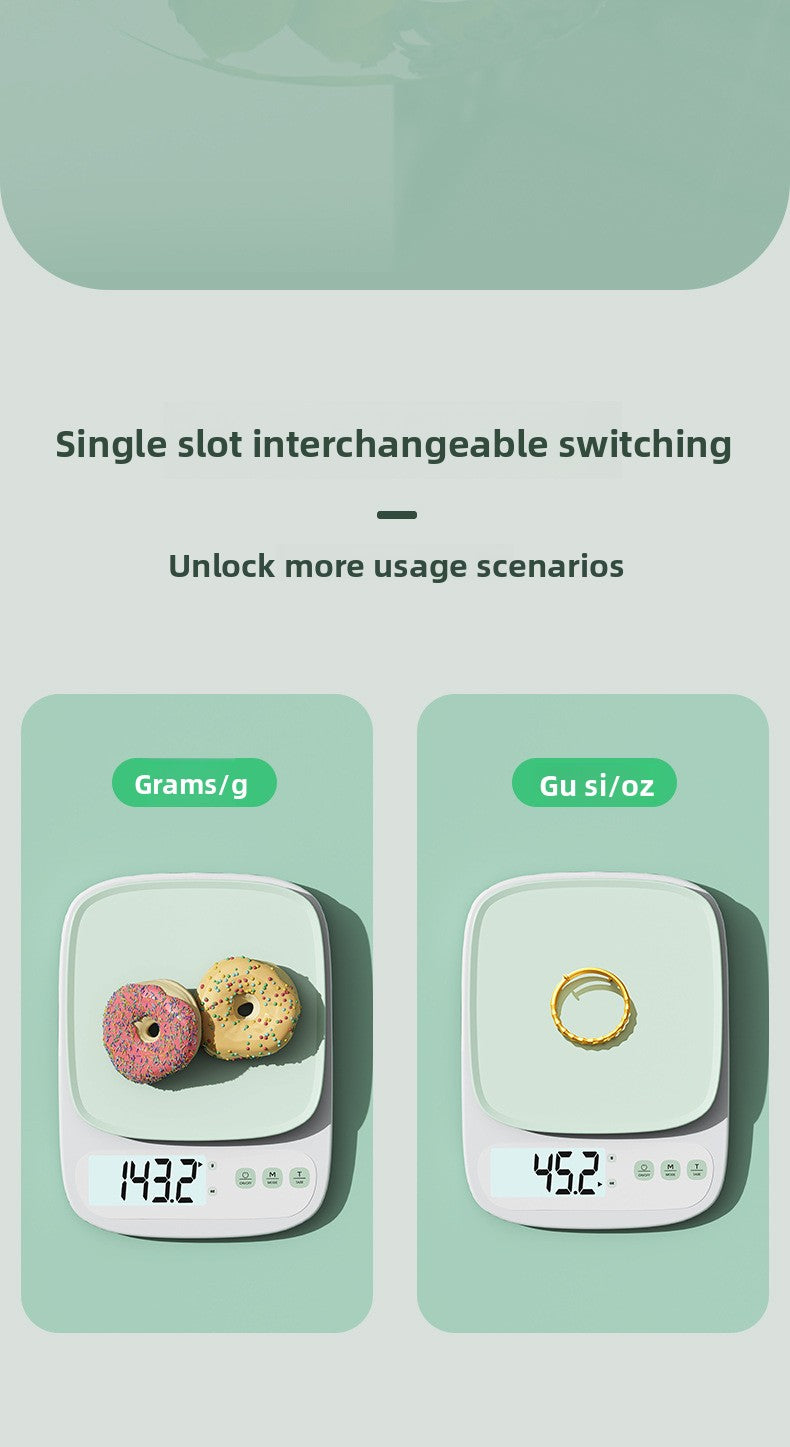 Kitchen Scale High Precision Electronic Scale Kitchen Small Gram Scale Accurate Coffee Scale Gram Weight Measuring Device Household Food Scale