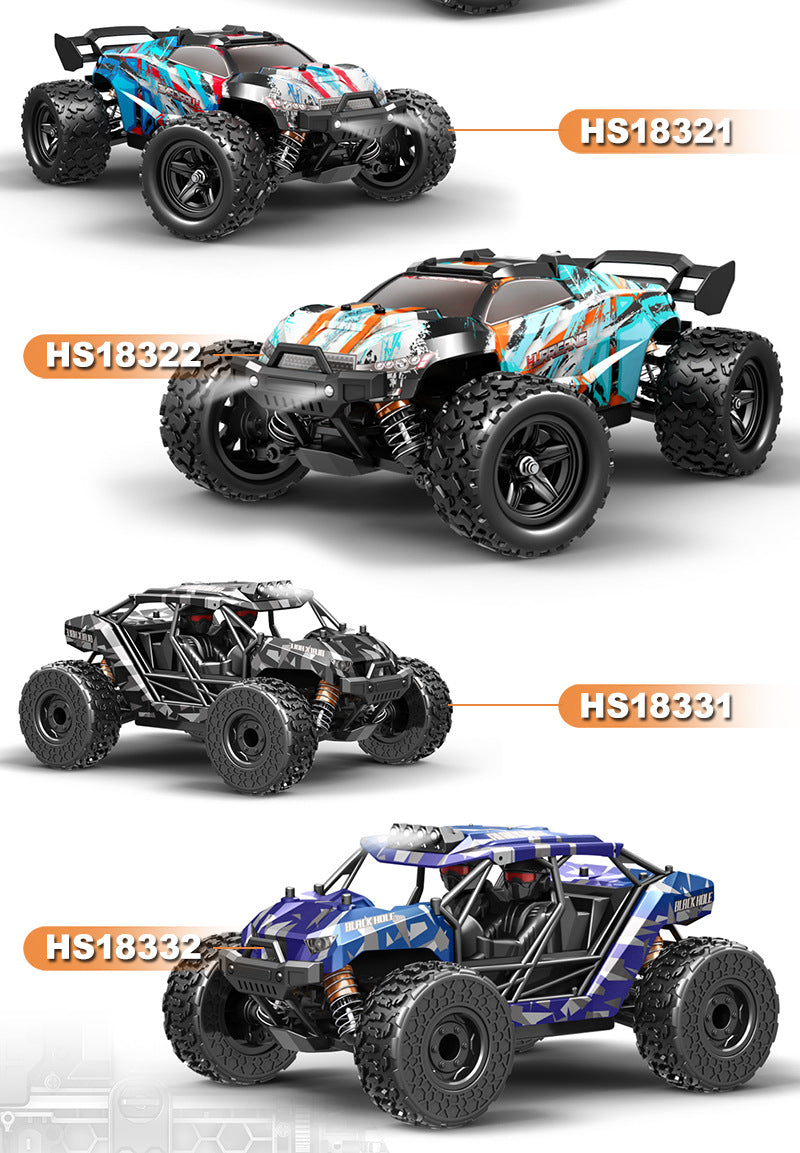 Cross-Border1/18Brushed High-Speed Four-Wheel Drive2.4G Full Scale Professional RC Remote Control Competitive Climbing Off-Road Big Wheel