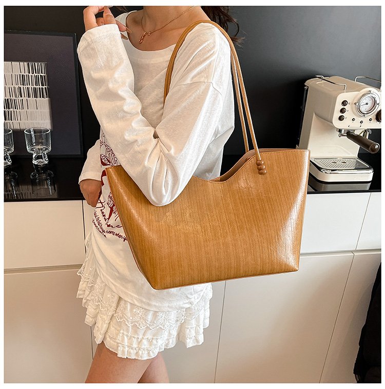 Shoulder Bag One Size Women's Bag Zipper PU 2025 Autumn Tote Bag