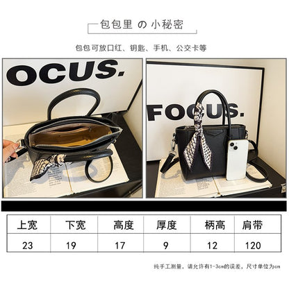 Single Shoulder Crossbody Handbag PU Zipper One Size Women's Bag