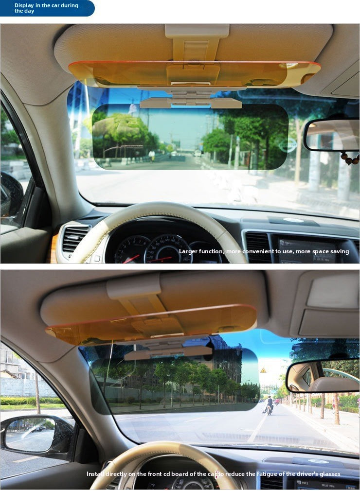 Car Day and Night Anti-Glare Mirror Car Sun Visor Night Vision Goggles Anti-Glare Anti-Strong Light Driver