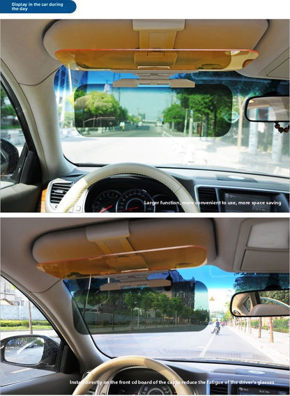 Car Day and Night Anti-Glare Mirror Car Sun Visor Night Vision Goggles Anti-Glare Anti-Strong Light Driver