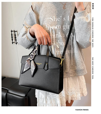 Single Shoulder Bag One Size Small Square Bag Women's Bag PU 2025 Autumn Zipper