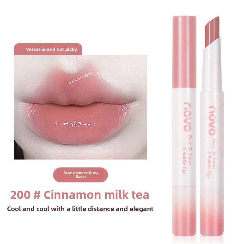 NOVO Charming Translucent Moisturizing Lipstick, Waterproof, Long-lasting, Non-fading, Brightening, Natural Look,