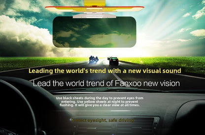 Car Day and Night Anti-Glare Mirror Car Sun Visor Night Vision Goggles Anti-Glare Anti-Strong Light Driver