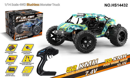 1/18Brushless High-Speed Four-Wheel Drive2.4G Full Scale Professional RC Remote Control Off-Road Big Wheel Bike1/14Brush