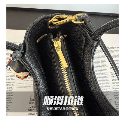 Bucket Bag One Size 2025 Spring Shoulder Bag Zipper PU Women's Bag