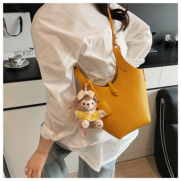 Niche Design Sense Simple Commuting Versatile Bucket Bag