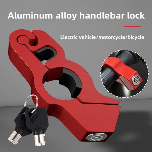 motorcycle and electric vehicle handlebar locks Aluminum Alloy Throttle Lock Head Handle Brake Lock Factory
