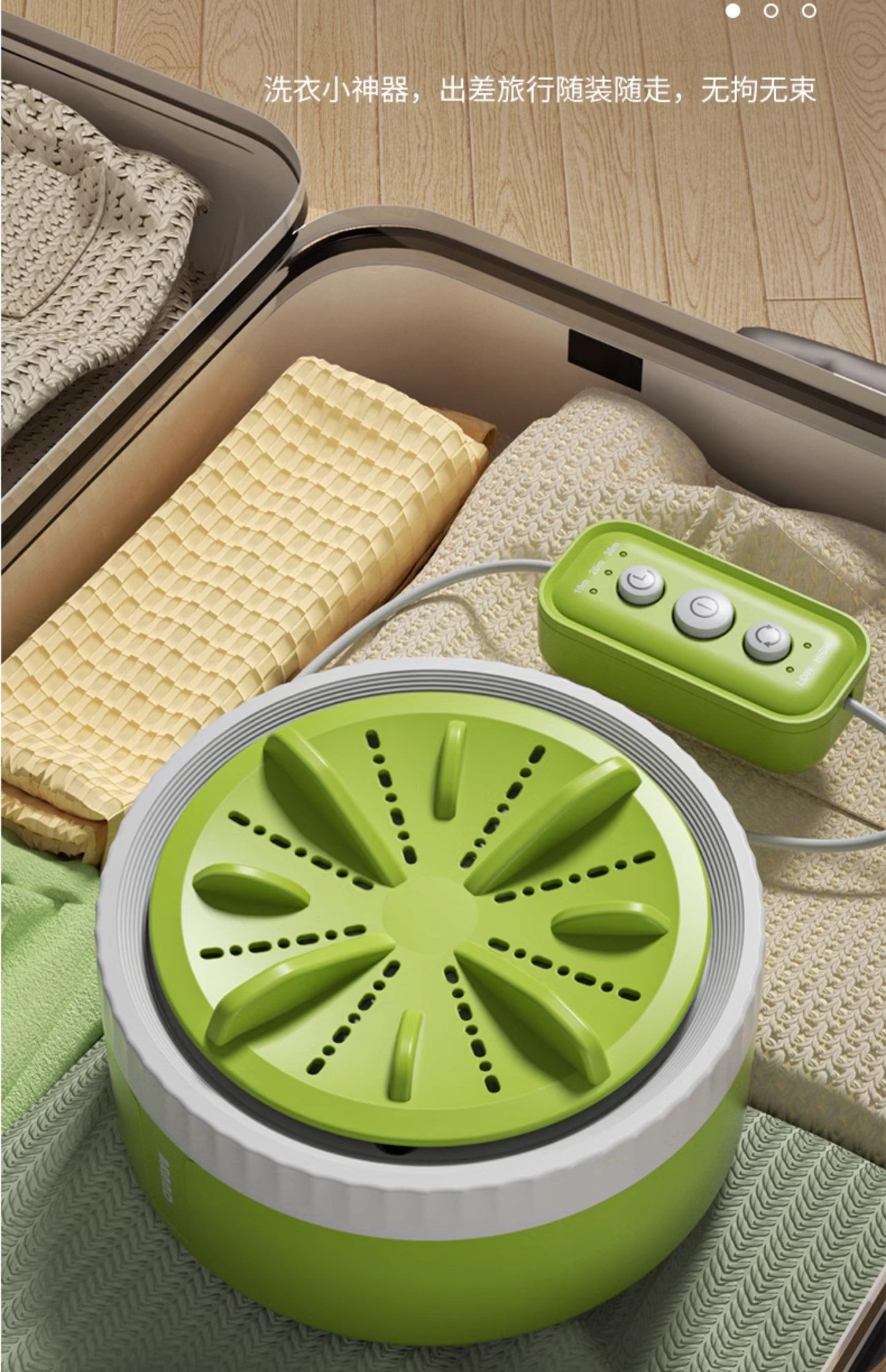 New Portable Turbo Underwear Washing Machine Fully Automatic Mini Sock Washing Artifact Dormitory Special Underwear Washing Machine