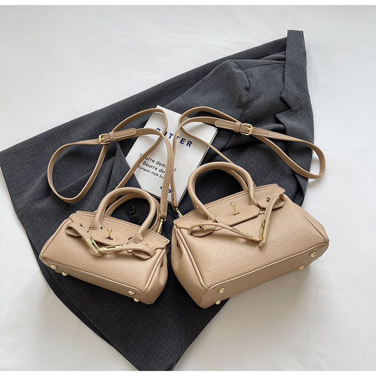 Block Platinum Small Square Handbag for Women