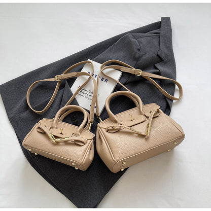 Block Platinum Small Square Handbag for Women