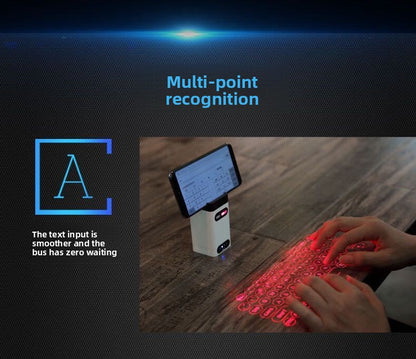 Bluetooth Laser Projection Keyboard + Mouse (Set) + Phone Stand + Power Bank Creative Gift