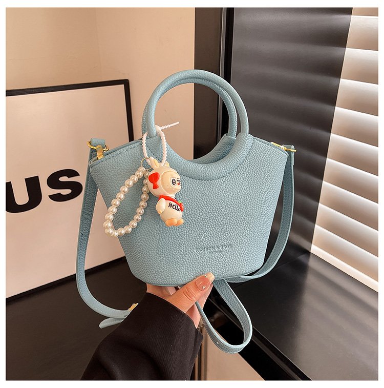Bucket Bag One Size 2025 Spring Shoulder Bag Zipper PU Women's Bag