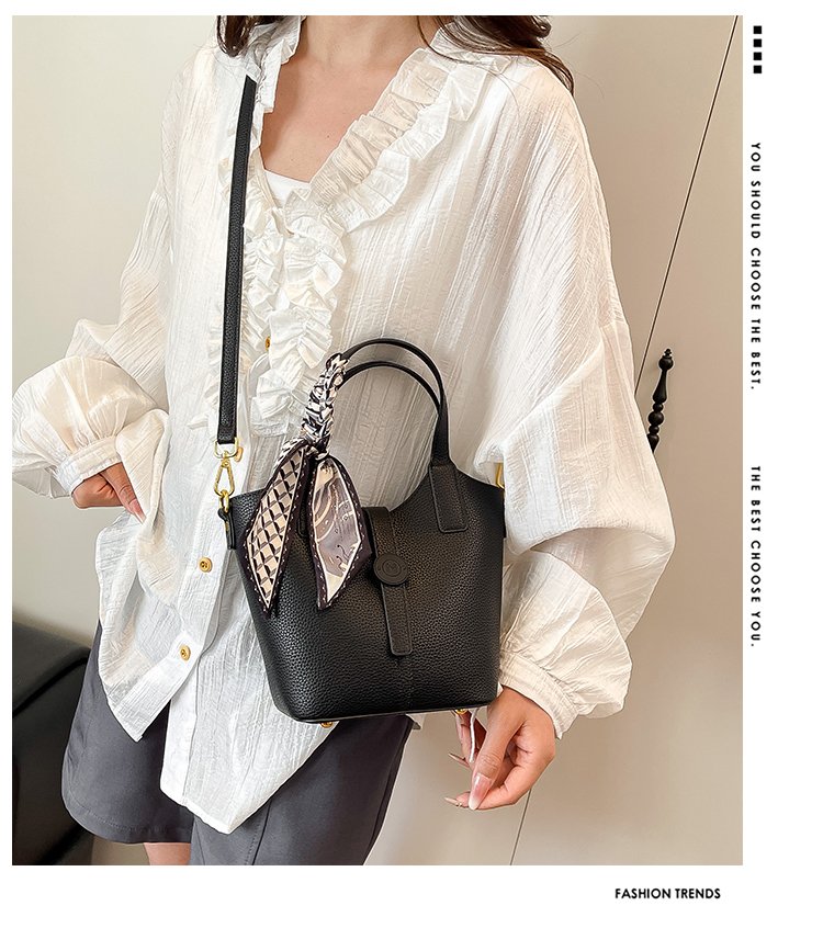 One Size Bucket Bag Vegetable Basket Bag Women's Bag PU