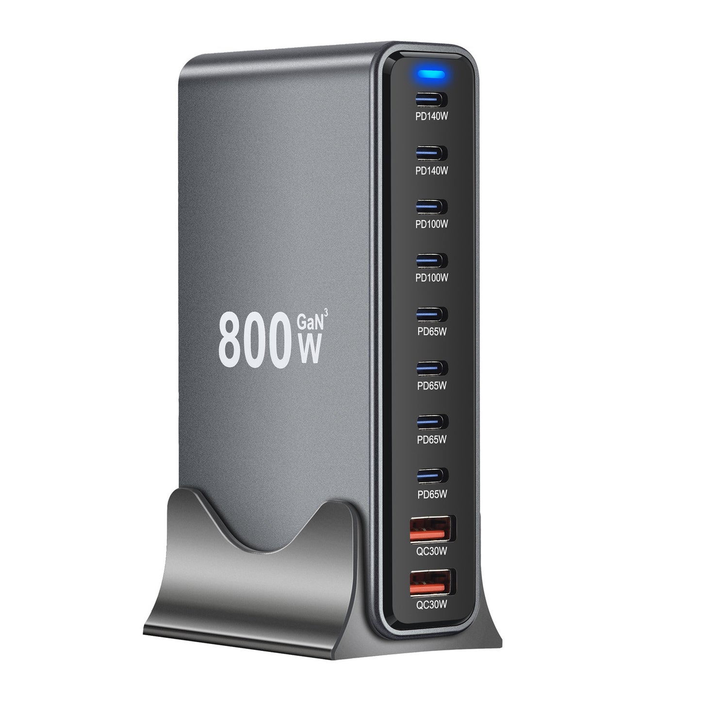 800W Gallium Nitride PD Charger 765W Multifunctional PD Desktop Charger 730W New 10-Port Charger