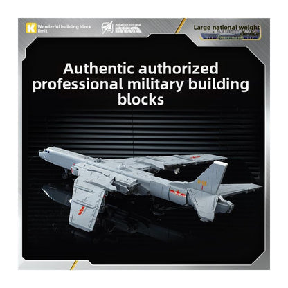 Wonderful Building Blocks Great Power Heavy Equipment Series Boom6K-Bomber Military Assembly Model Boy Toy Gift23032