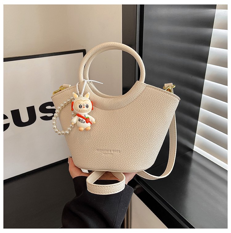 Bucket Bag One Size 2025 Spring Shoulder Bag Zipper PU Women's Bag