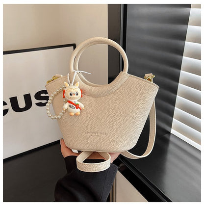 Bucket Bag One Size 2025 Spring Shoulder Bag Zipper PU Women's Bag