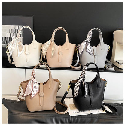 One Size Bucket Bag Vegetable Basket Bag Women's Bag PU