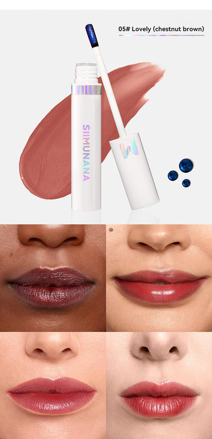 Wonderskin WONDER BLADING Lip Stain Masque – Long-Lasting, Waterproof, Transfer-Proof Colour Gloss Lipgloss with Hydrating Vegan Formula for Soft, No-Fade Lips