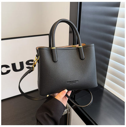 Single Shoulder Bag with Stitching, Single Shoulder Crossbody Handbag for Women, Zipper PU