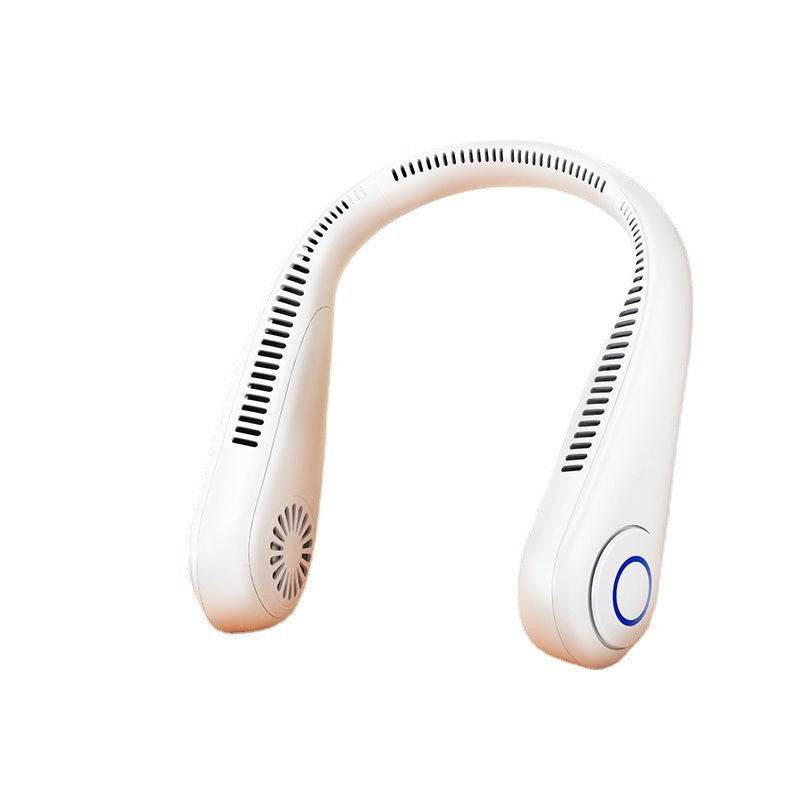 Premium New Neck Hanging Fan Silent Cooling Mini USB Neck Hanging Small Fan Rechargeable Long Battery Life