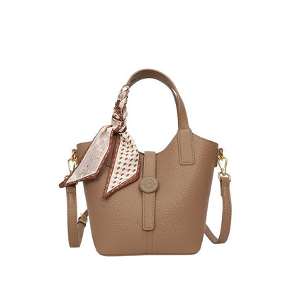 One Size Bucket Bag Vegetable Basket Bag Women's Bag PU