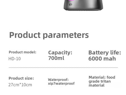 Ligkevan New Juicing Cup Wireless Portable Juicer Rechargeable Outdoor Juice Maker Small Large Capacity