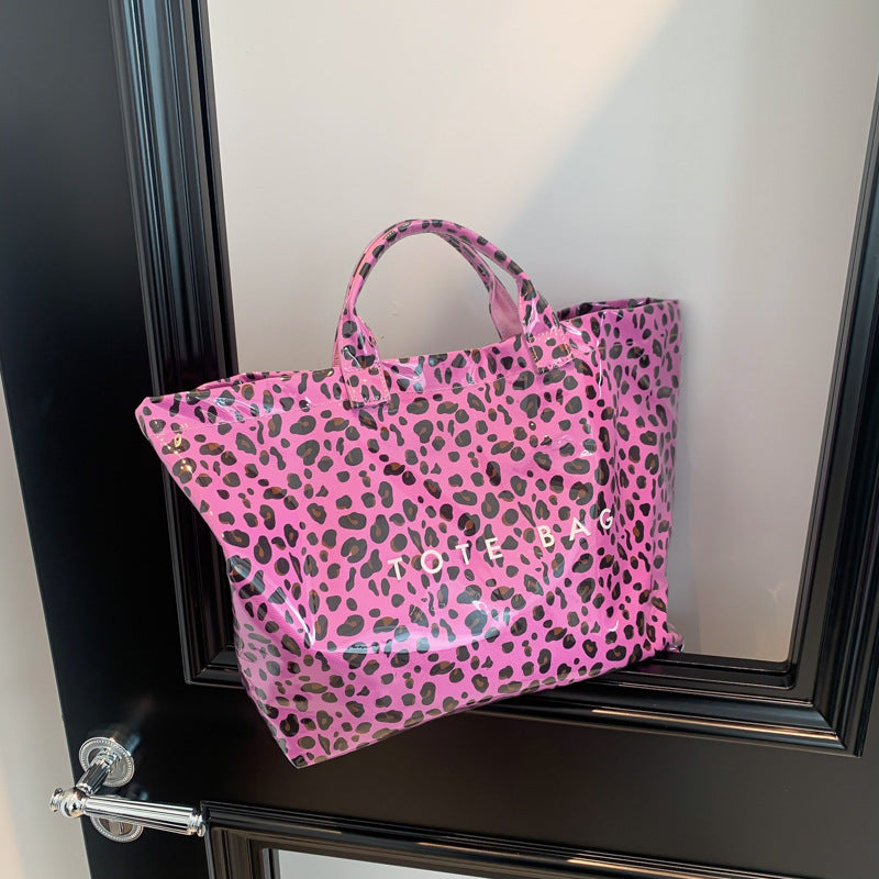 Leopard Print Handheld Large Bag Tote Bag