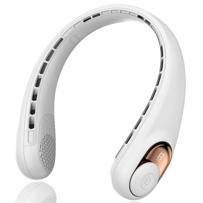 Premium New Neck Hanging Fan Silent Cooling Mini USB Neck Hanging Small Fan Rechargeable Long Battery Life