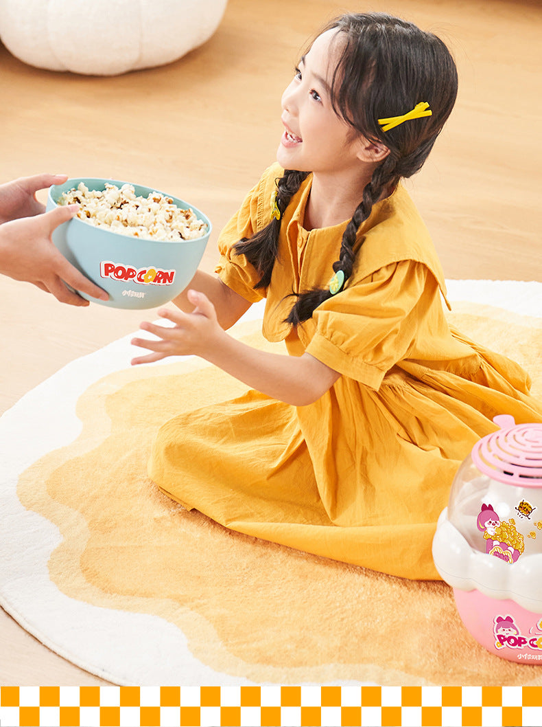 Toys Children's Mini Popcorn Machine Electric Fully Automatic Multi-Functional Small Home Appliance Pretend Play Popcorn Maker for Home Use
