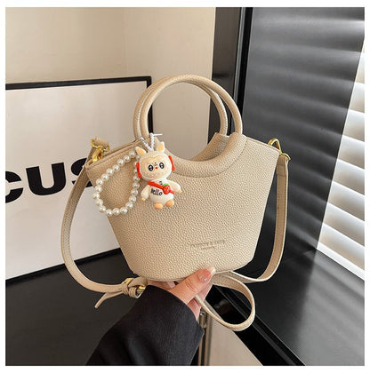 Bucket Bag One Size 2025 Spring Shoulder Bag Zipper PU Women's Bag