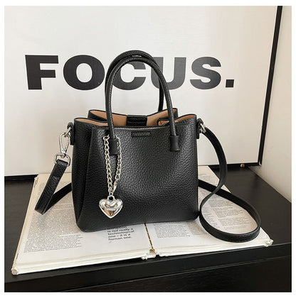 Women's Bag Zipper PU One Size 2025 Summer Basket Bag Shoulder Bag