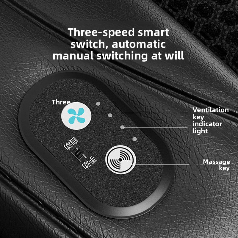 Summer Car Ventilation Seat Cushion Cooling Seat Pad Summer Cool Air Breathable Heat Dissipation Cooling Pad Truck Backrest with Fan