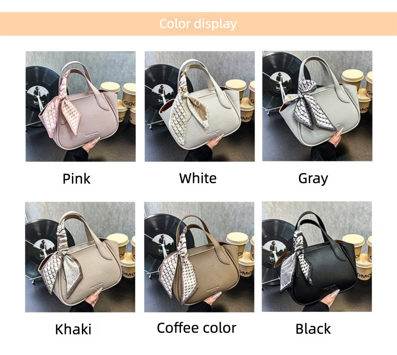 Women's Bag Vegetable Basket Bag PU Zipper Crossbody Handbag One Size