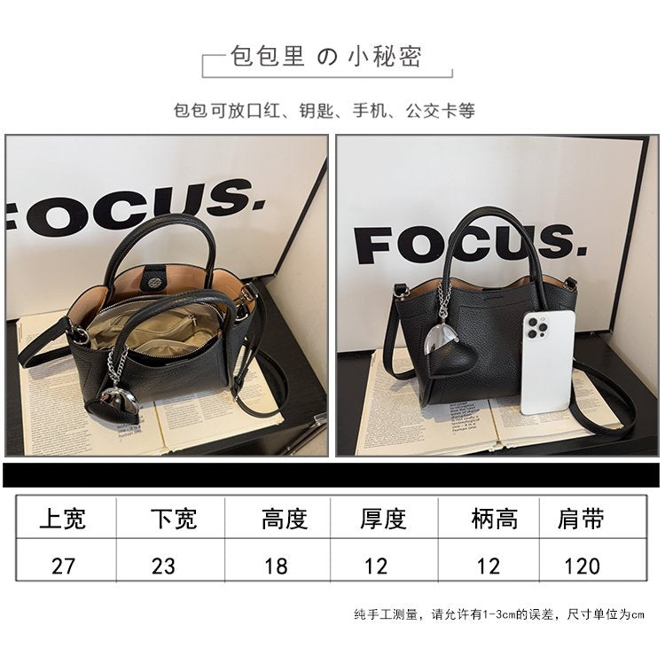 Tote Bag Zipper Shoulder Bag Women's Bag PU