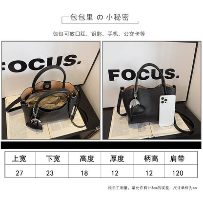 Tote Bag Zipper Shoulder Bag Women's Bag PU