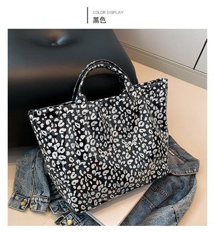 Leopard Print Handheld Large Bag Tote Bag