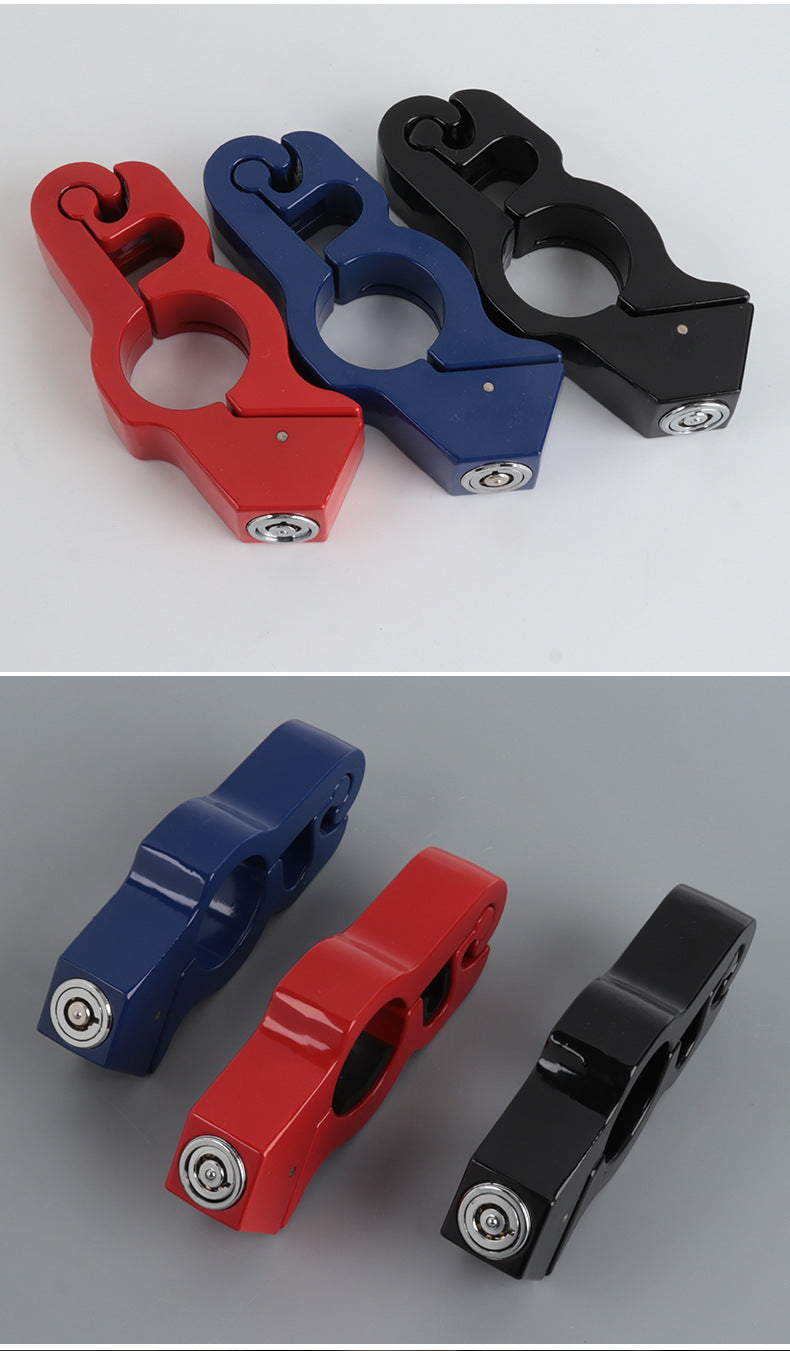 motorcycle and electric vehicle handlebar locks Aluminum Alloy Throttle Lock Head Handle Brake Lock Factory