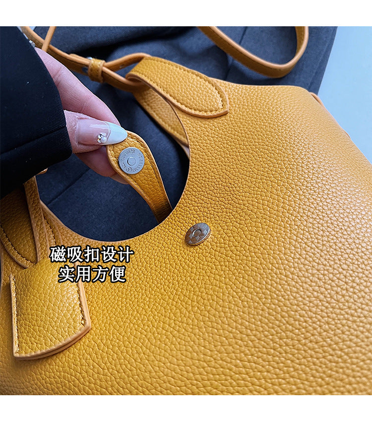 Niche Design Sense Simple Commuting Versatile Bucket Bag