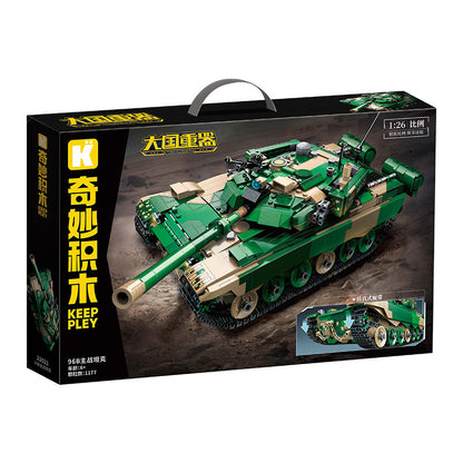 Wonderful Building Blocks KEEPPLEY Great Power Heavy Equipment 99A Main Battle Tank J-20 Fujian Aircraft Carrier J-15 J-10C Toys