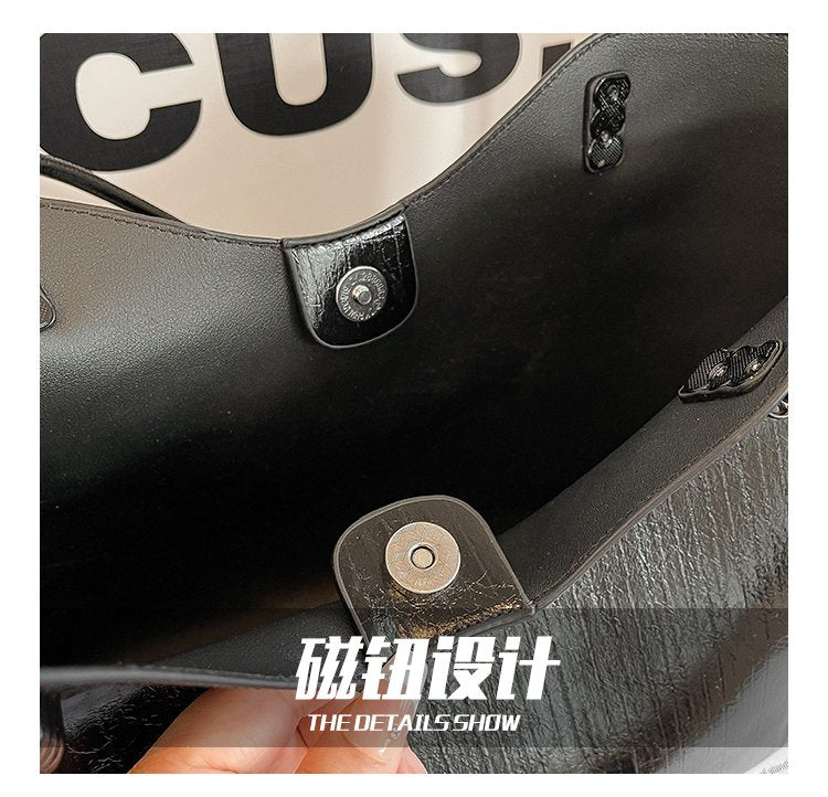 Shoulder Bag One Size Women's Bag Zipper PU 2025 Autumn Tote Bag