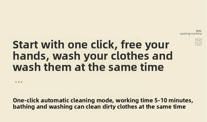 Mini Small Washing Machine Blue Light Sterilization Portable Baby and Mother Underwear Socks Panties Professional Underwear Laundry Cup